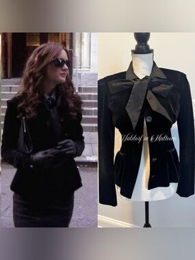 ASO BLAIR WALDORF DVF BLACK JACKET - 2